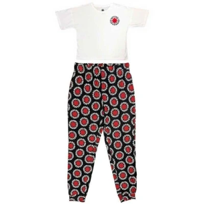 Afbeelding van Red Hot Chili Peppers Classic Asterisk Pyjama XL Wit/Zwart