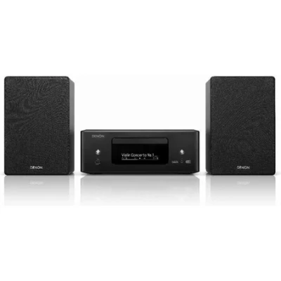 Afbeelding van Denon CEOL N 12 DAB+ Alles in een Hifisysteem met CD speler, DAB/FM radio, HDMI ARC, HEOS® Built streaming en Inclusief Speakers Zwart