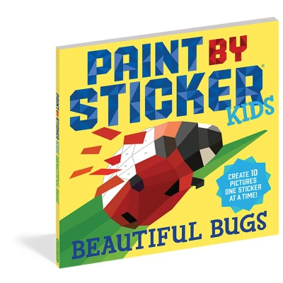 Afbeelding van Workman Publishing Paint by Sticker Kids: Beautiful Bugs: Create 10 Pictures One at a Time! (Kids Activity Book, Art, No Mess Activity, Keep Kids Busy), 48699812