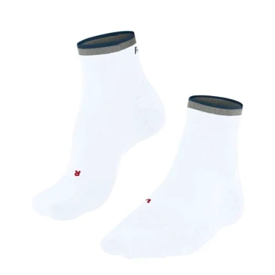 Afbeelding van FALKE Heren Hardloopsokken RU4 Endurance Short M Sso katoen functioneel materiaal anti blaar 1 paar, Wit White 2002 Stripe, 42 43