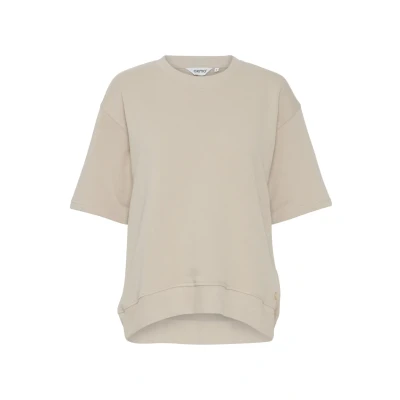Afbeelding van Oxmo Oxsafina Sweater, Dames, Maat: Large, Doeskin
