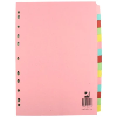 Afbeelding van Q Connect A4 15 delige onderwerpverdeler KF01516 Multicolor