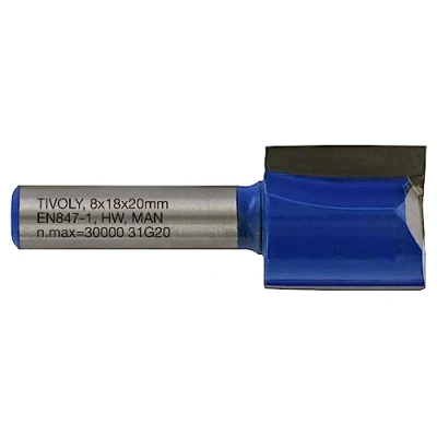 Afbeelding van Tivoly XT60642067841 Rechte bovenfrees 2 diamantgeslepen snijkanten Ø 18 mm