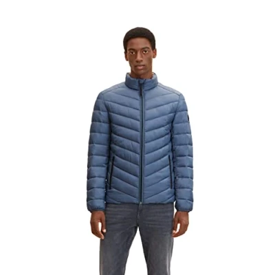 Afbeelding van TOM TAILOR Uomini Lichtgewicht gewatteerde jas 1031474, 10877 China Blue, S