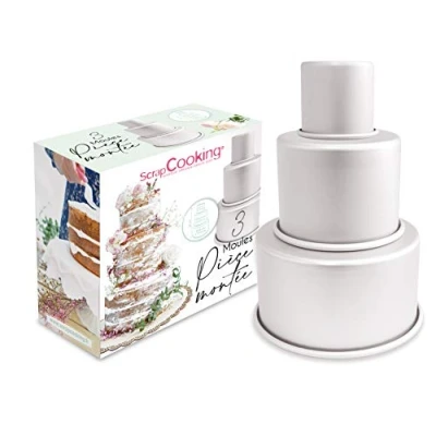 Afbeelding van Scrapcooking Bakvormen, aluminium, gemonteerd, 3 stuks
