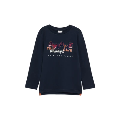 Afbeelding van s.Oliver Weicher MIT Effekt Longsleeve voor kinderen, Maat: 92/98, Navy