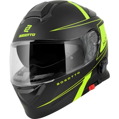 Afbeelding van Bogotto H271 Taog Bluetooth Helm, zwart geel, afmeting M voor man