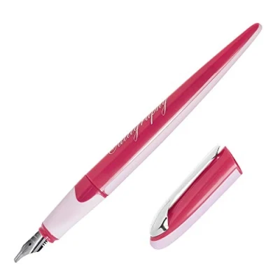 Afbeelding van ONLINE Kalligrafie vulpen, kalligrafiepen Air Pink, kalligrafieveren in lijndiktes 1,8 mm standaard inktpatronen of converter, incl. combipatroon blauw