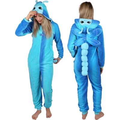 Afbeelding van Blauwe Eendelige pyjama / Onesie Libel