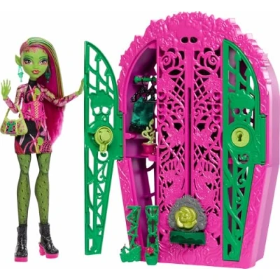 Afbeelding van Monster High Skulltimate Secrets Pop en Accessoires Set, Tuinmysteries Venus McFlytrap met Onthulkast meer dan 19 Theekransverrassingen, zoals Kleren, HYT75