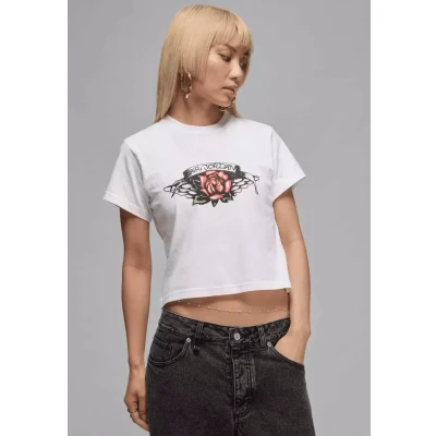 Afbeelding van Jordan Tshirt print, Dames, Maat: XS, White