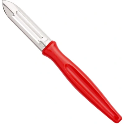 Afbeelding van RÖR Solingen Dunschiller RVS Lemmet 6 cm Heft Kunststof Rood