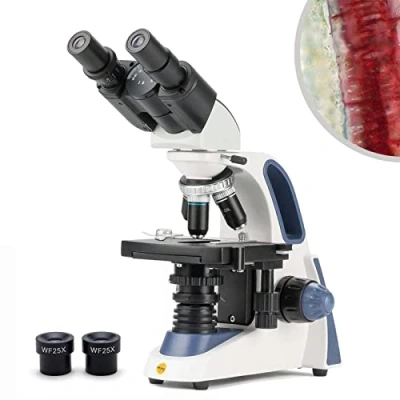 Afbeelding van SWIFT SW380B Professionele 40X 2500X Binoculaire Microscoop met Siedentopf kop en 10X 25X oculairs