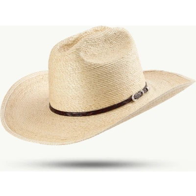 Afbeelding van Western Zomerhoed Tyler 100% Palmblad stro maat M