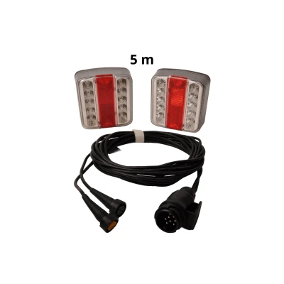 Afbeelding van Aanhangwagendirect LED verlichtingsset klein 5 meter 13 polig