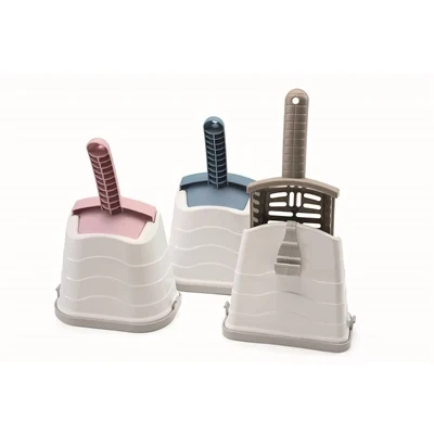 Afbeelding van Imac Kattenbakschep Romeo Met Houder Assorti 17,5X11X28 CM