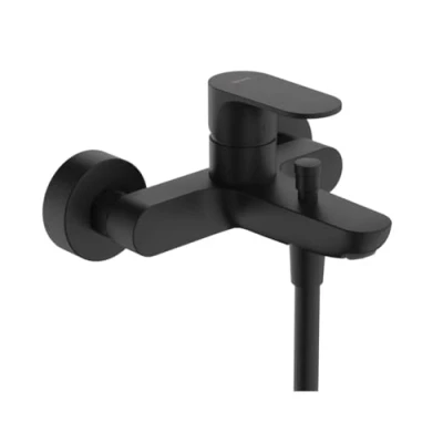 Afbeelding van Hansgrohe rebris s eengreeps opbouw badmengkraan mat zwart 72440670