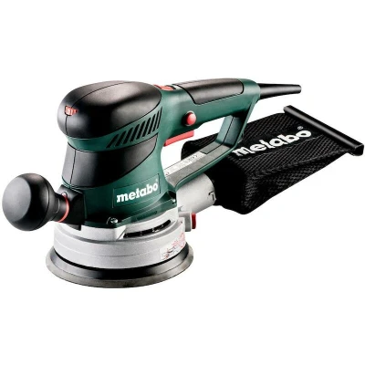 Afbeelding van Metabo Excenterschuurmachine SXE 450 TurboTec 600129000 met gepatenteerde duo oscillerende cyclusverstelling, Vario (V) elektronica en nog veel meer. Nominaal vermogen: 350 W 4 m kabellengte
