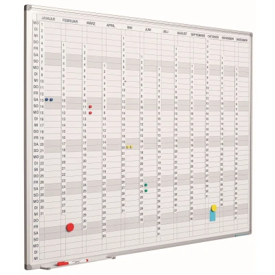 Afbeelding van Planbord Softline profiel 8mm, Verticaal jaar, DU incl. maand /dgen /c