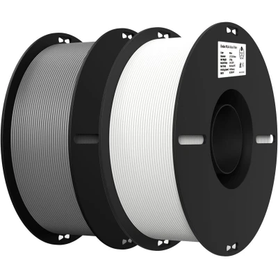 Afbeelding van creality 3d filament pla 1.75mm wit + grijs 1kg