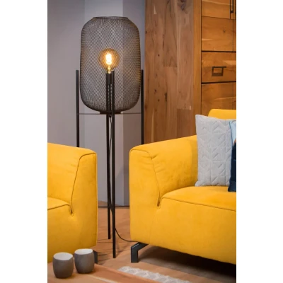 Afbeelding van Lucide MESH Vloerlamp Ø 35 cm 1xE27 Zwart