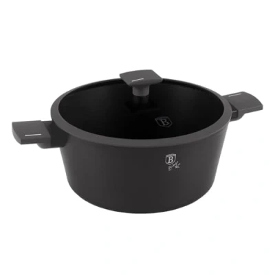 Afbeelding van Berlinger Haus BH 8132 braadpan met titanium oppervlak en deksel 28 cm antraciet collectie