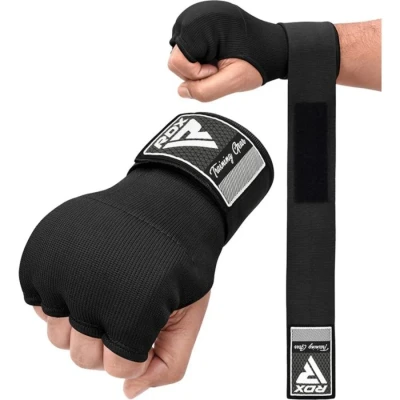 Afbeelding van RDX Sports IS2 Inner Gloves Binnenhandschoenen Katoenen handschoen en halfverband met Bandage Kleur: Zwart Maat: M