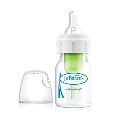 Afbeelding van Dr Brown&#039;s Natural Flow Dr. Anti Colic Smalle babyfles, 2 oz/60 ml met Preemie Speen, 1 pack