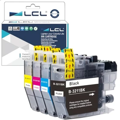 Afbeelding van LCL Compatibele inktcartridge LC3211 LC 3211 LC3011 3011 (4 stuks 1 zwart cyaan magenta geel) vervanger voor DCP J770 J772DW J774DW
