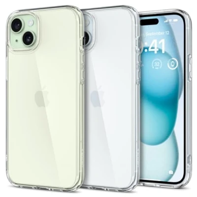 Afbeelding van Apple iPhone 15 Plus Hoesje Kunststof Spigen Hardcase/Backcover Transparant Telefoonhoesje Shockproof/Valbescherming