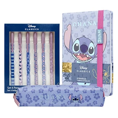 Afbeelding van Disney Schrijfwaren, Stitch Schrijfwaren sets, Leuke voor Meisjes, Cadeaus (Set van 3)