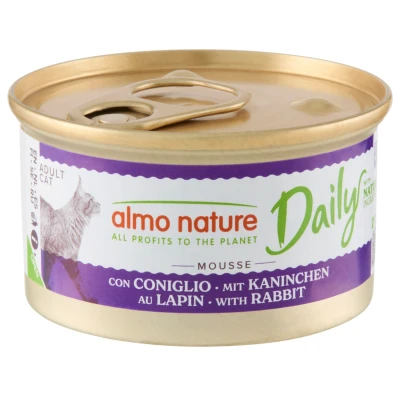 Afbeelding van 48x Almo Nature Daily Menu Mousse Kattenvoer Nat Konijn 85 gr