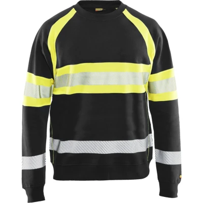 Afbeelding van Blaklader Sweatshirt Hi vis Klasse 1 Bla Klader 3359 ZWART/GEEL MT 2XL