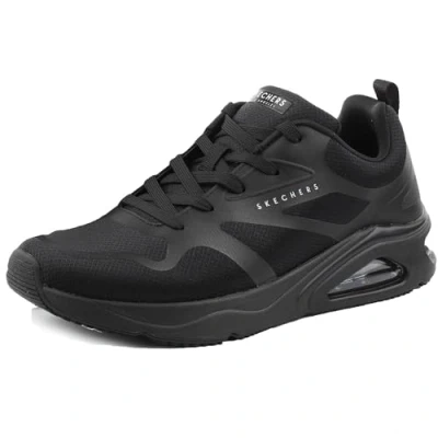 Afbeelding van Skechers Sport TRES AIR UNO Sneakers laag, Heren, Maat: 42, Black/hot melt Textiel/ synthetisch