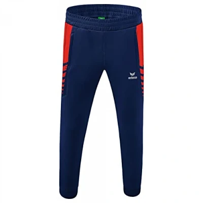 Afbeelding van Six Wings worker broek new navy/rood / 140
