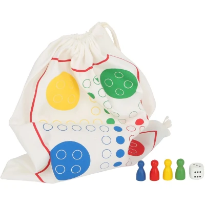 Afbeelding van Small Foot Houten Ludo Reisspel