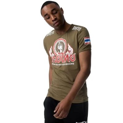 Afbeelding van Benlee Thailand Tshirt print, Heren, Maat: Large, Army green