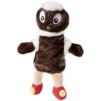 Afbeelding van Sandmann en zijn vrienden, handpop Pittiplatsch GRS/PET pluche, koffiebruin