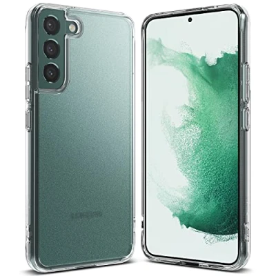 Afbeelding van Ringke Fusion Compatibel met Samsung Galaxy S22 Plus 5G Case, Anti Vingerafdruk Doorschijnend Schokbestendig Bumper Hoesje Matte Clear