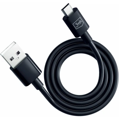 Afbeelding van 3mk Hyperkabel USB A / micro 5V 2.4A 1,2m zwart
