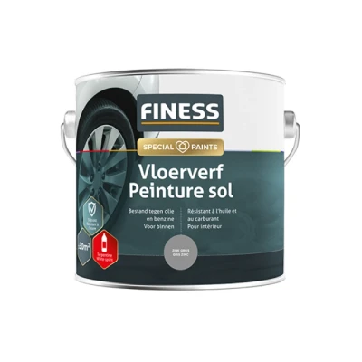 Afbeelding van Finess vloerverf 2,5 liter, zinkgrijs