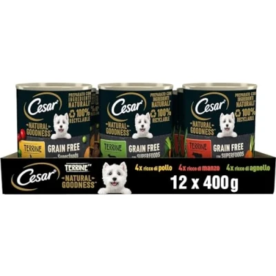 Afbeelding van Cesar Natural Goodness Multipack Mix 3 soorten (12 x 400 g)