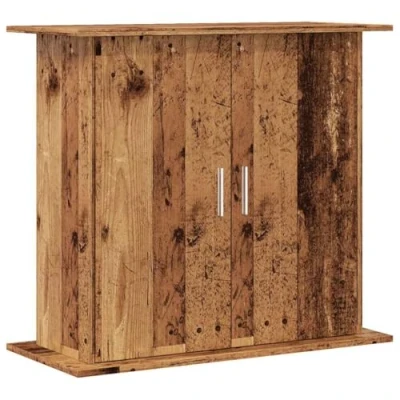 Afbeelding van Aquariumstandaard 81x36x73 cm bewerkt hout oud houtkleurig