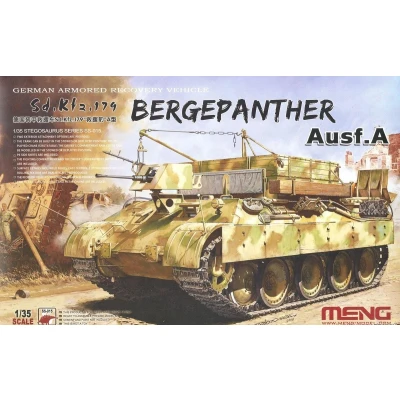 Afbeelding van 1:35 MENG SS015 Bergepanther Ausf.A German Armored Recovery Vehicle Sd.Kfz.179 Plastic Modelbouwpakket