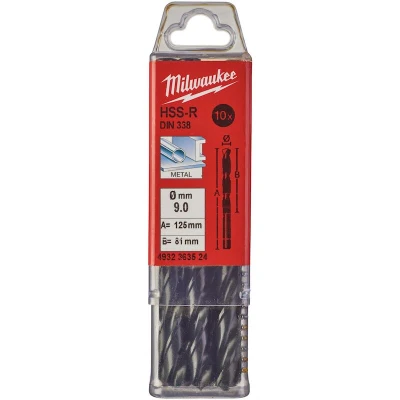 Afbeelding van Metaalboor Hss R 9 X 125 Mm (10 Stuks)