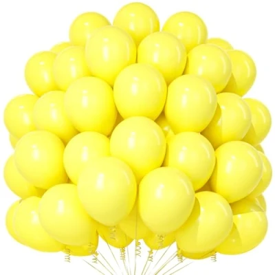 Afbeelding van Teselife Gele Ballonnen, 100 Stuks 12 Inch Mat Latex Feest Ballonnen Voor Vrouwen Meisjes Verjaardag Verloving Jubileum Zonnebloem Honingbij Popcorn Citroen Thema Decoraties