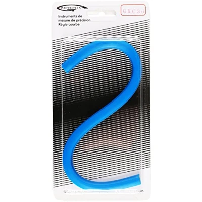 Afbeelding van Graphoplex Flexibele liniaal, 30 cm, blauw