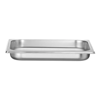 Afbeelding van HENDI Gastronorm container, temperatuurbestendig van 40 tot 300C, stapelbaar, geschikt voor ovens, bain marie en vriezers, chafing dishes, 2L, GN 1/2, 325x265x(H)40mm, roestvast staal