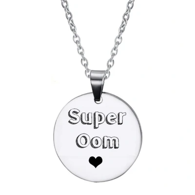 Afbeelding van Ketting RVS Rond Zilver Super Oom