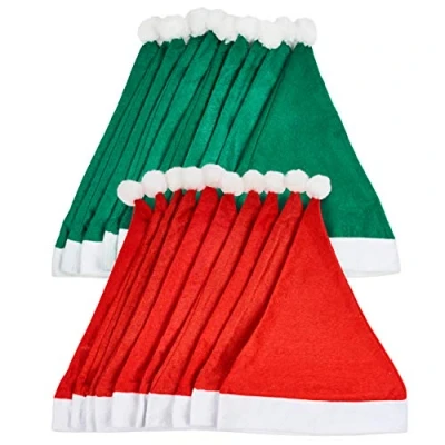 Afbeelding van THE TWIDDLERS 20 Kerstmutsen voor Kinderen en Volwassenen Rood Groen Verkleedkleding, Kerstfotoshoot, Kinderfeestjes, Kerstdiners met Familie Vrienden